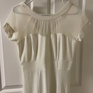 Sparkly white long dress